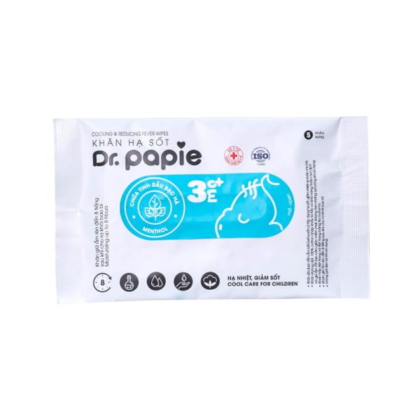 Túi khăn hạ sốt Dr.Papie 3+