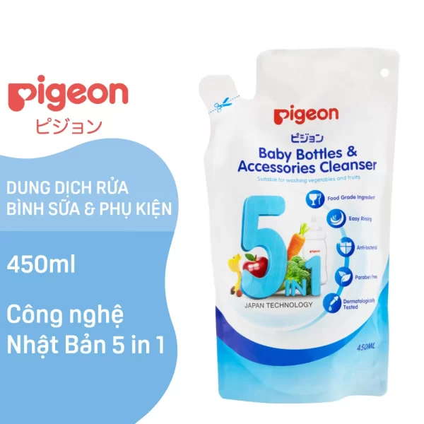 Nước Rửa Bình Sữa Pigeon Túi