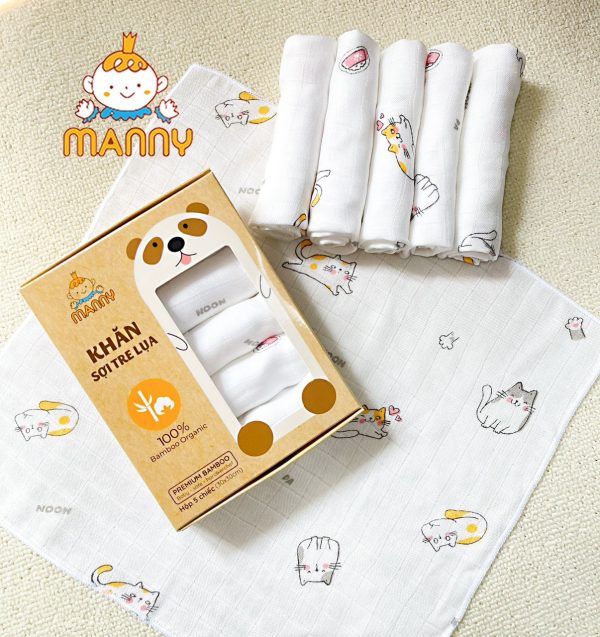 khăn sữa sợi tre manny