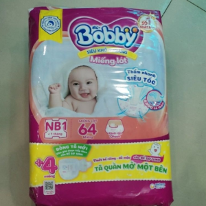 miếng lót sơ sinh bobby 64m