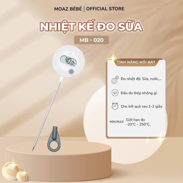 nhiệt kế đo sữa moaz