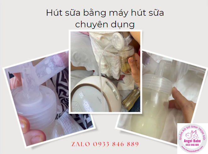 hút sữa cho mẹ bằng máy hút sữa chuyên dụng