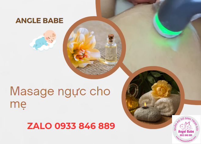 massage ngực cho mẹ khi bị tắt tia sữa