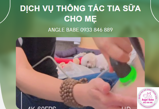 thông tắc tia sữa cho mẹ bằng máy siêu âm đa tầng